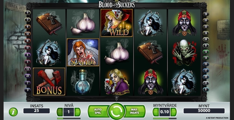 Vinn freespins och bonus i Blood Suckers