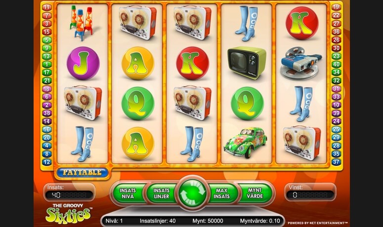 Spela the Groovy Sixties med bonus och free spins