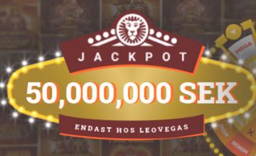 Vinn upp till 55 miljoner med LeoJackpot!