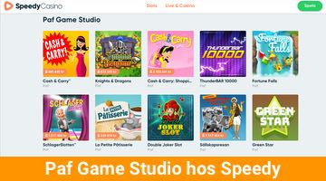 Spel från Paf Game Studio hos Speedy Casino