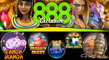 888 exclusive logga och bilder på exklusiva slots