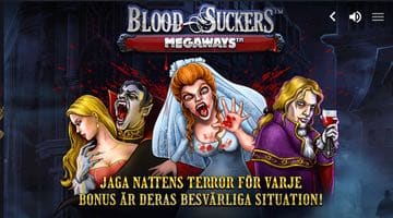 Bild från Blood Suckers Megaways med karaktärerna i slotten.