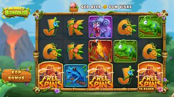 Skärmbild från Monkey Bonanza slot