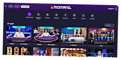 Live casino hos Momang