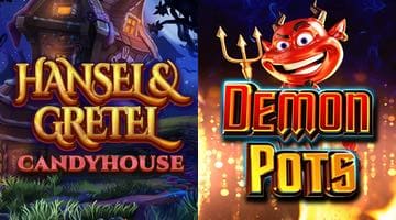 Nya Halloweenslots 2023 - Hansel & Gretel Candyhouse och Demon Pots