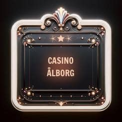 Neonskylt där det står Casino Ålborg
