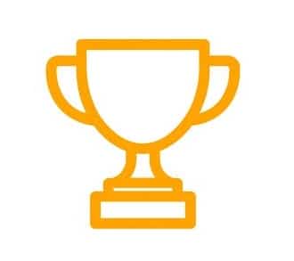 En ikon föreställande en orange pokal