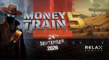 Banner för Money Train 5. I bilden framgår att spelet släpps den 24 september 2026