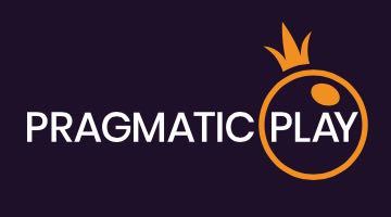 Loggan för Pragmatic Play mot mörklila bakgrund